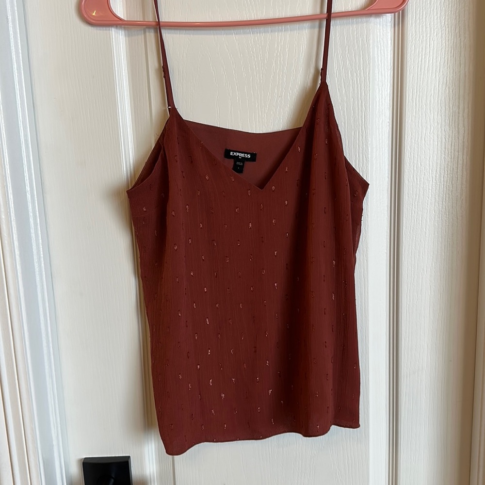 Express blouse small tank top orange